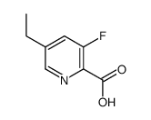 5-ethyl-3-fluoro-pyridine-2-carboxylic acid结构式