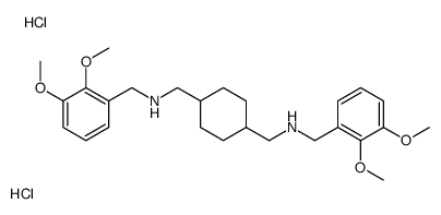 N-[(2,3-dimethoxyphenyl)methyl]-1-[4-[[(2,3-dimethoxyphenyl)methylamino]methyl]cyclohexyl]methanamine,dihydrochloride结构式