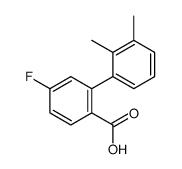 2-(2,3-dimethylphenyl)-4-fluorobenzoic acid Structure