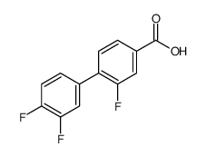 4-(3,4-difluorophenyl)-3-fluorobenzoic acid结构式