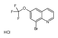 8-Bromo-6-trifluoromethoxyquinoline, HCl Structure