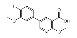 5-(4-fluoro-3-methoxyphenyl)-2-methoxypyridine-3-carboxylic acid结构式