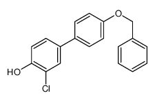 2-chloro-4-(4-phenylmethoxyphenyl)phenol Structure