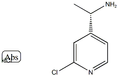 (S)-2-Chloro-4-(1-amino)ethylpyridine hydrochloride结构式
