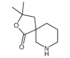 3,3-Dimethyl-2-oxa-7-aza-spiro[4.5]decan-1-one结构式
