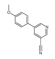 5-(4-methoxyphenyl)pyridine-3-carbonitrile结构式