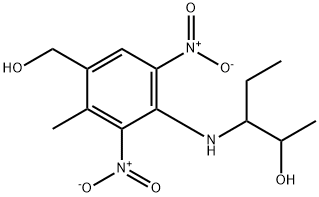 3-((4-(Hydroxymethyl)-3-methyl-2,6-dinitrophenyl) amino)-2-pentanol Structure
