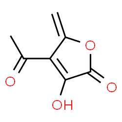 2(5H)-Furanone, 4-acetyl-3-hydroxy-5-methylene- (9CI) Structure