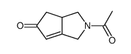Cyclopenta[c]pyrrol-5(1H)-one, 2-acetyl-2,3,3a,4-tetrahydro- (9CI)结构式