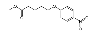 methyl 5-(4-nitrophenoxy)valerate结构式