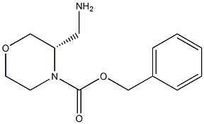 (3S)-3-(氨基甲基)-4-吗啉羧酸苄酯结构式