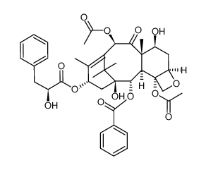 baccatin III 13-(S-3-phenyllactate)结构式