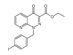 ethyl 1-[(4-iodophenyl)methyl]-4-oxo-1,4-dihydropyrido[2,3-c]pyridazine-3-carboxylate Structure