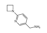 1-[6-(1-Azetidinyl)-3-pyridinyl]methanamine Structure