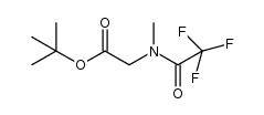 tert-butyl 2-(2,2,2-trifluoro-N-methylacetamido)acetate Structure