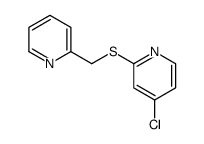 4-chloro-2-(pyridin-2-ylmethylsulfanyl)pyridine Structure