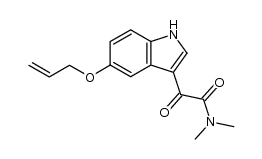 5-(2-propenyloxy)indole-3-N,N-dimethylglyoxamide Structure