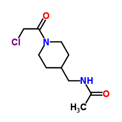 N-{[1-(Chloroacetyl)-4-piperidinyl]methyl}acetamide结构式