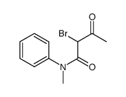 2-bromo-N-methyl-3-oxo-N-phenylbutanamide结构式