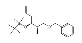 [(S)-1-((R)-2-Benzyloxy-1-methyl-ethyl)-but-3-enyloxy]-tert-butyl-dimethyl-silane Structure