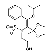 2H-1,2-Benzothiazine-2-ethanol, 4-isopropoxy-3-(2-methyl-1,3-dioxolan-2-yl)-, 1,1-dioxide Structure