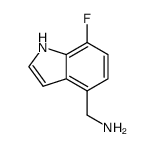 (7-fluoro-1H-indol-4-yl)methanamine Structure