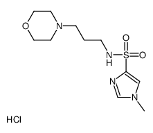 1-methyl-N-(3-morpholin-4-ylpropyl)imidazole-4-sulfonamide,hydrochloride Structure