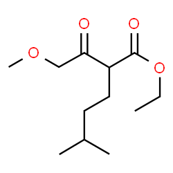 Ethyl 2-(methoxyacetyl)-5-methylhexanoate Structure