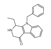 9-benzyl-1-ethyl-4-oxo-1,2,3,4-tetrahydro-β-carboline Structure