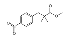 methyl 2,2-dimethyl-3-(4-nitrophenyl)propanoate结构式