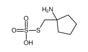 Thiosulfuric acid hydrogen S-[(1-aminocyclopentyl)methyl] ester structure
