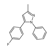 5-(4-fluorophenyl)-3-methyl-1-phenyl-1H-pyrazole结构式