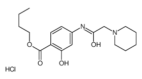 butyl 2-hydroxy-4-[(2-piperidin-1-ylacetyl)amino]benzoate,hydrochloride结构式