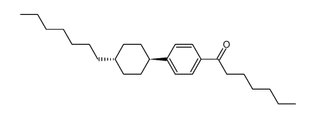 trans-1-heptyl-4-(4-heptanoylphenyl)cyclohexane Structure