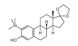 2-trimethylsilylestrone ethylene ketal Structure