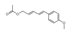 (2E,4E)-5-(4-methoxyphenyl)penta-2,4-dien-1-yl acetate Structure