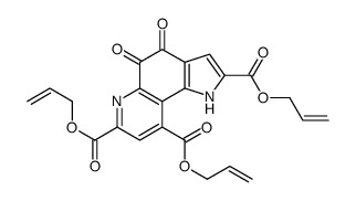 tris(prop-2-enyl) 4,5-dioxo-1H-pyrrolo[2,3-f]quinoline-2,7,9-tricarboxylate Structure