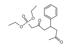 diethyl (2,6-dioxo-4-phenylheptyl)phosphonate Structure