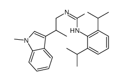 1-[2,6-di(propan-2-yl)phenyl]-3-[2-(1-methylindol-3-yl)propyl]urea结构式