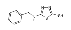 5-(BENZYLAMINO)-1,3,4-THIADIAZOLE-2-THIOL structure