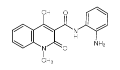 4-羟基-1-甲基-2-氧代-1,2-二氢喹啉-3-羧酸(2-氨基苯基)-胺结构式