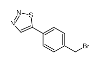 5-[4-(bromomethyl)phenyl]thiadiazole结构式