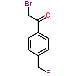 2-Bromo-1-[4-(fluoromethyl)phenyl]ethanone结构式