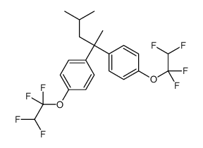 1-[4-methyl-2-[4-(1,1,2,2-tetrafluoroethoxy)phenyl]pentan-2-yl]-4-(1,1,2,2-tetrafluoroethoxy)benzene结构式
