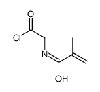 2-(2-methylprop-2-enoylamino)acetyl chloride结构式