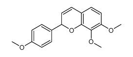 7,8-dimethoxy-2-(4-methoxyphenyl)-2H-chromene结构式