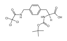 L-N-Boc-4-[(trichloroacetamide)methyl]phenylalanine Structure