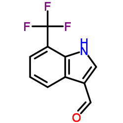 7-(Trifluoromethyl)-1H-indole-3-carbaldehyde结构式
