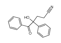 α-(2-cyanoethyl)benzoin结构式