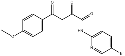 N-(5-bromo-pyridin-2-yl)-4-(4-methoxy-phenyl)-2,4-dioxo-butyramide picture